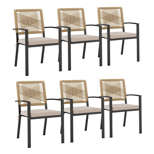 Outdoor patio chairs set - outdoor, 6