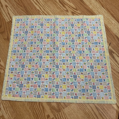 Handmade reversible baby quilt - reversible,