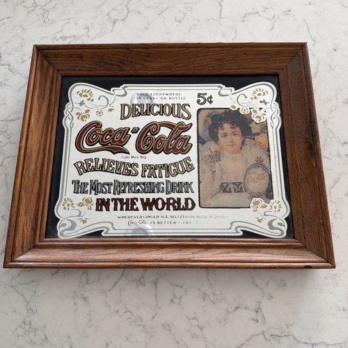 Vintage coca cola framed - vintage,