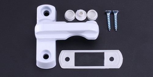 White plastic lock door - t,