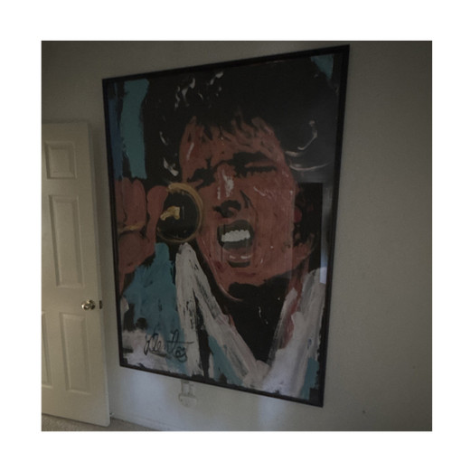 Large abstract portrait art - large,