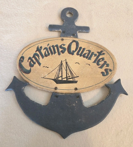 Wooden anchor captains - anchor, w/
