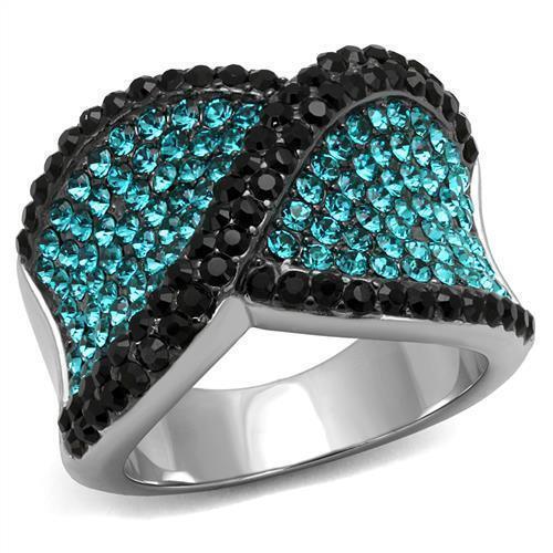 Womens silver blue black - silver, ring