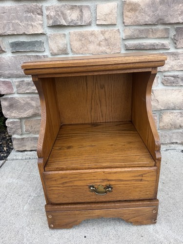 Vintage oak bedside - vintage,