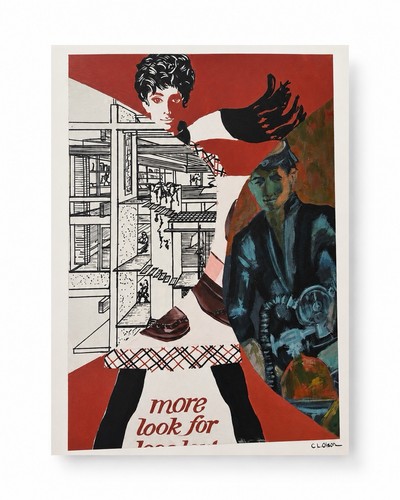 Vintage mixed media collage - vintage,