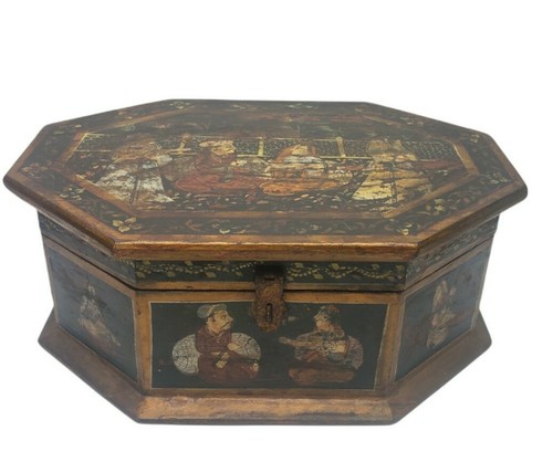 Antique wooden box india - ,