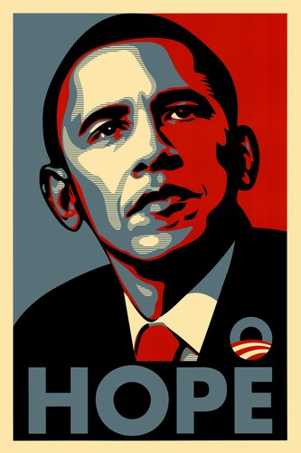 Barack obama hope political - barack,