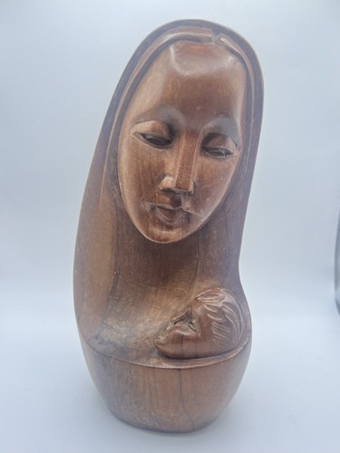 Wood hand carved sculpture - wood,