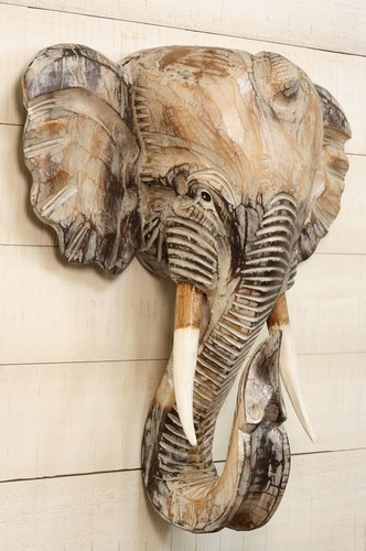Wooden whitewashed hand - wooden,