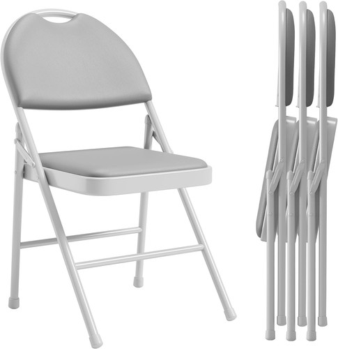 4pcs leather folding chair - folding,