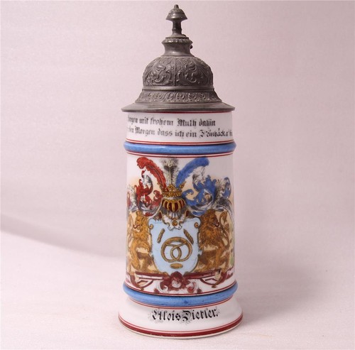 Antique german porcelain - porcelain, beer