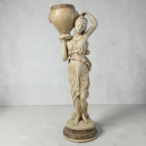 Antique woman urn statue - woman,