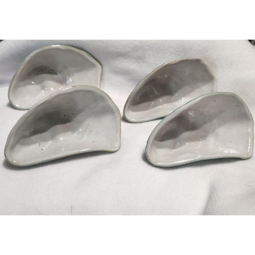 Oyster shell salt cellars - oyster, set