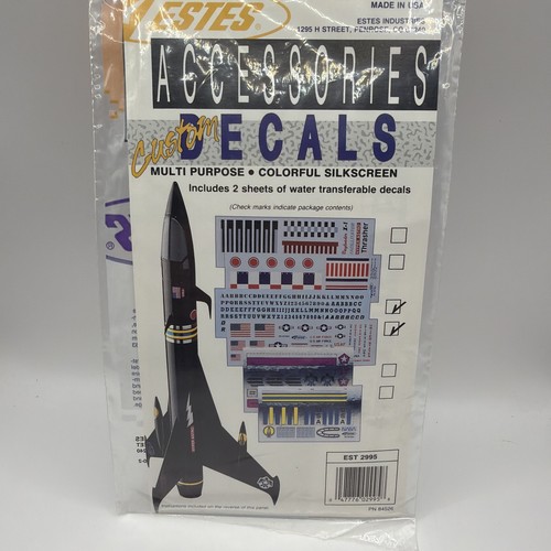 Estes accessories decals - estes,
