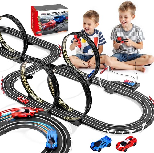 Slot car race - slot, set
