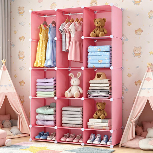 Pink white cube - pink&white, 3-cube