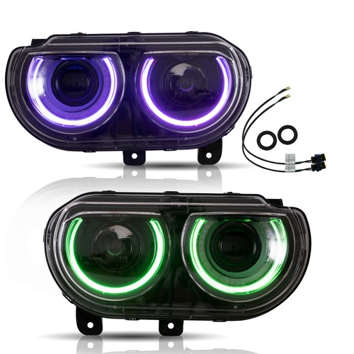 Vland led headlights rgb fits - vland,