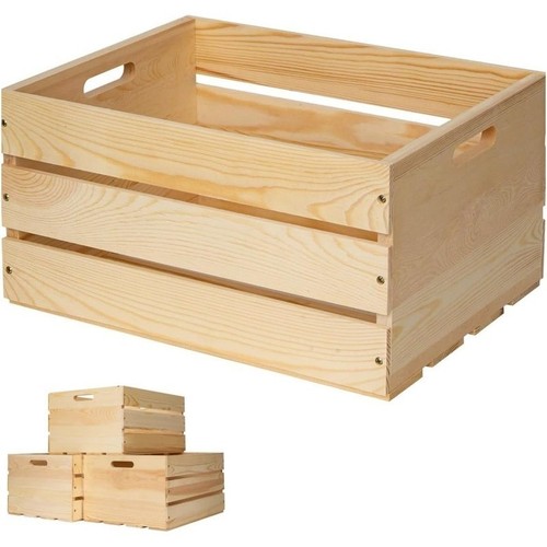 Pine wood storage - pine, sturdy