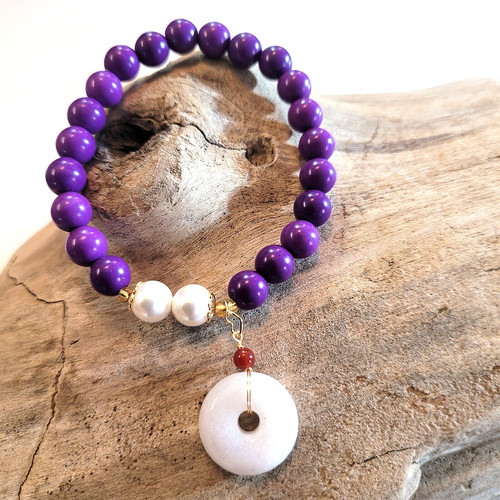Purple mica stone - mica,
