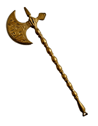 Heavy brass tabar - heavy, lb.