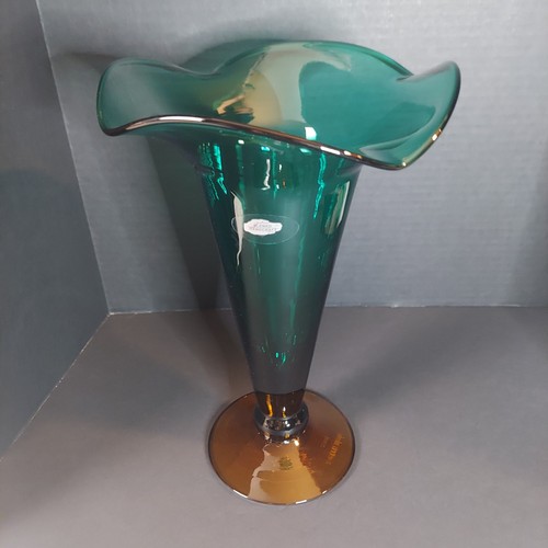 Vtg 2002 blenko art - blenko, vase
