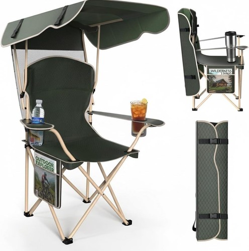 2pc camping chair - chair, canopy