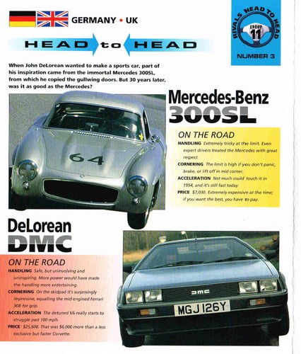 Delorean dmc mercedes benz - dmc,