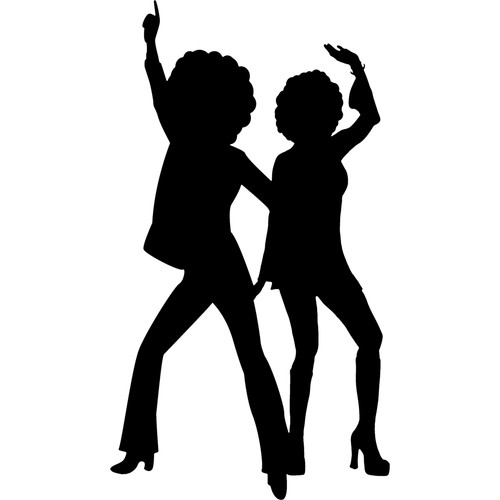 Sp12460 disco dancing couple - disco,