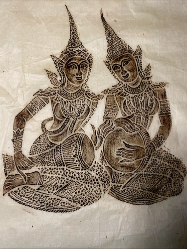 Temple rubbing 1960 - rubbing-, 1960's-