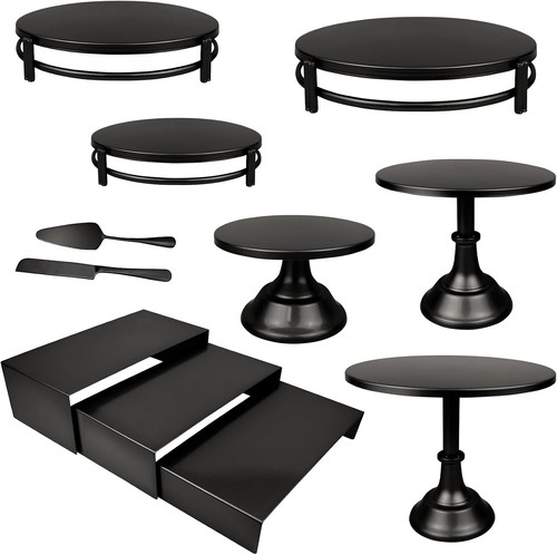 Cake stand set black - stand,