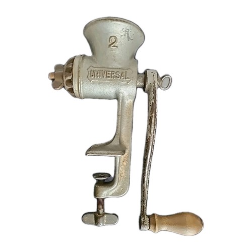 Antique hand cranked meat - hand-cranked,