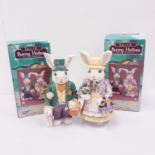 Vtg pair 1995 tales bunny - pair, of