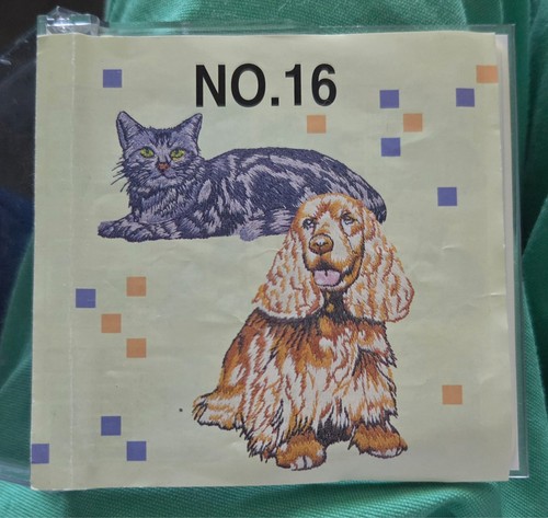 Cats dogs embroidery designs - cats,