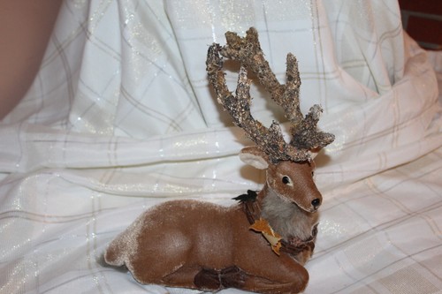 Art deco reindeer with - reindeer,
