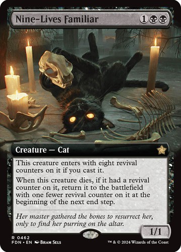 Mtg nine lives familiar - mtg,
