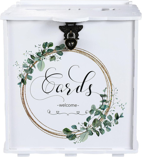 Wedding card box with lock - wedding,