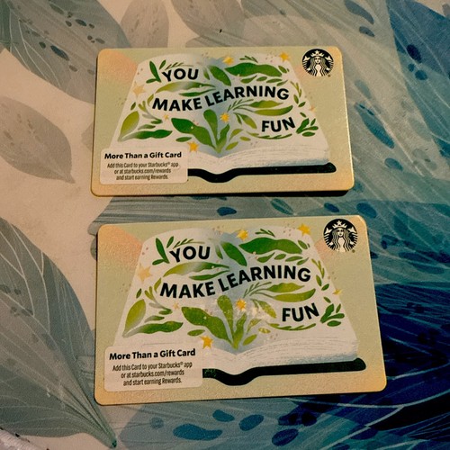 Two starbucks cards you - two,