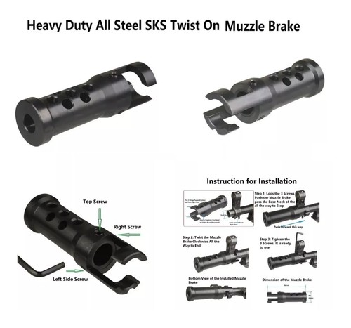 Sks twist muzzle - sks, on