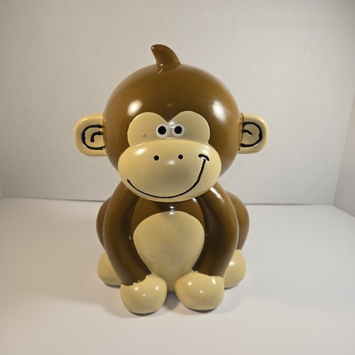 Vintage ceramic monkey coin - ceramic,