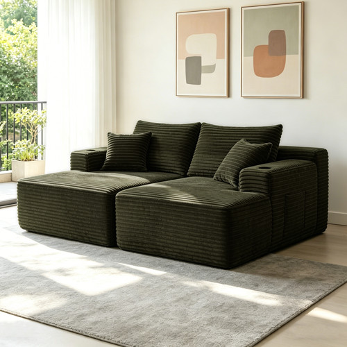 Shape sectional sofa - 75", l-shape