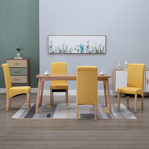 Dining chairs pcs yellow - chairs, 4