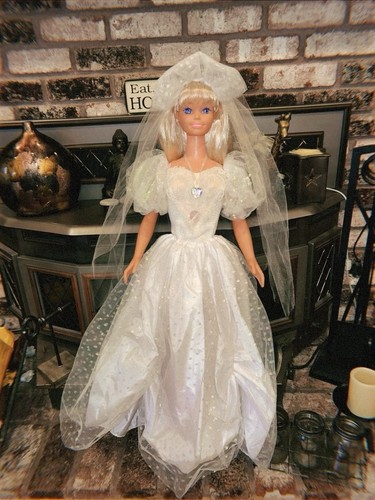 Mattel barbie blonde bride - mattel,