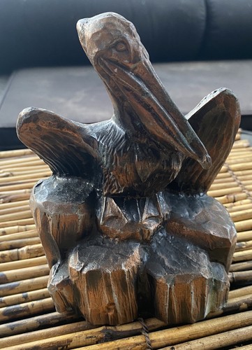 Vtg copper tone metal pelican - vtg,