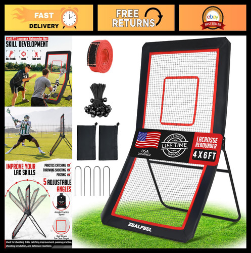 Lacrosse rebounder with - with, 5