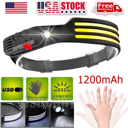 6000k cob led headlamp - led, usb