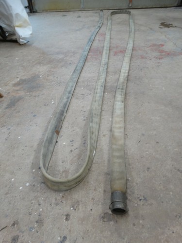 Vintage retired fire hose - fire,