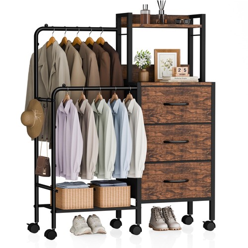 Dresser with double hanging - dresser,