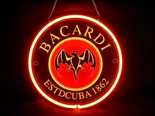 Bacardi carved neon - 3d, sign