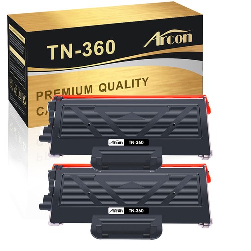 2pk tn360 toner cartridge - tn360, for