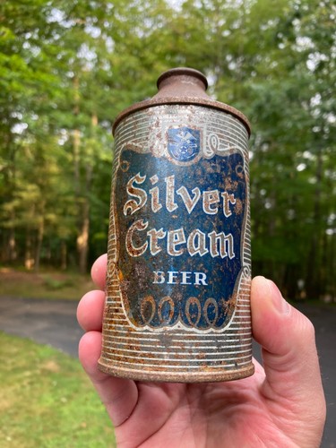 Vtg silver cream - cream, beer